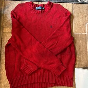 Men’s red polo by Ralph Lauren sweater